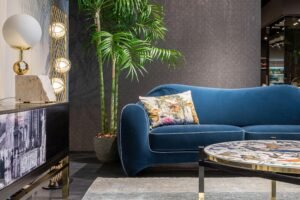 muebles azules salón